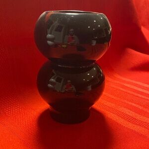Mikasa Karim Rashid Design black deco vase.